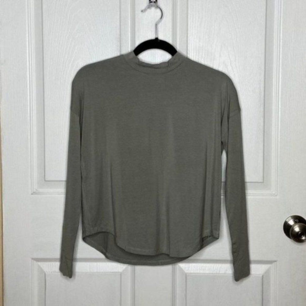 Madewell Green Mock Neck Shirt Size XXS - Picture 7 of 15